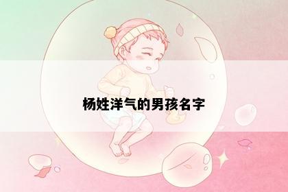 杨姓洋气的男孩名字